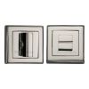 Heritage Brass Square Thumbturn & Emergency Release with stepped edge Polished Nickel finish