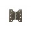 Atlantic (Solid Brass) Parliament Hinges 4" x 2" x 4mm - Distressed Silver (Pair)
