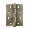 Atlantic Ball Bearing Hinges Grade 11 Fire Rated 4" x 3" x 2.5mm - Antique Brass (Pair)