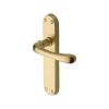 Heritage Brass Door Handle Lever Latch Luna Design Satin Brass finish