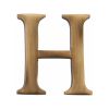 Heritage Brass Alphabet H Pin Fix 51mm (2") Antique Brass Finish