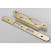 Forend Strike And Fixing Pack To Suit Din Euro Sash/Bathroom Lock (Security) Radius - Satin Brass