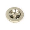 Polished Nickel 60mm Plain Round Pull - Privacy Set