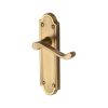 Heritage Brass Door Handle Lever Latch Meridian Design Antique Brass finish