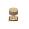 Polished Bronze Brompton Cabinet Knob - 25mm (Square)