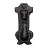 The Tudor Cabinet Drop Pull on Plate Black Iron