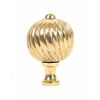 Polished Brass Spiral Cabinet Knob - Large
