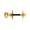 Oval Thumb Turn With Coin Release  - Polished Brass