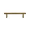 Heritage Brass Cabinet Pull Complete Knurl Design 96mm CTC Polished Brass finish