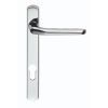 Narrow Plate With Straight Lever 92mm c/c - Polished Chrome
