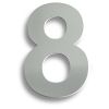 Stainless Steel 7" Numerals (0-9) (Number 8) - Bright Stainless Steel