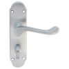 Oakley Lever On Wc Backplate - Satin Chrome