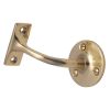 Heritage Brass Handrail Bracket 3" Polished Brass finish