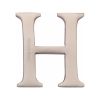 Heritage Brass Alphabet H Pin Fix 51mm (2") Satin Nickel Finish