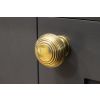 Aged Brass Beehive Cabinet Knob 40mm