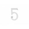 Numerals (0-9) Number 5 - Polished Chrome