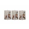 Atlantic Ball Bearing Hinges Grade 13 Fire Rated 4" x 3" x 3mm set of 3 - Polished Stainless Steel