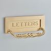 6358 Engraved Letter Plate with handle