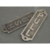 Antique Pewter Pull Sign