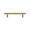 Heritage Brass Cabinet Pull Contour Design 96mm CTC Satin Brass finish