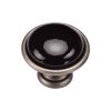 Dome Cabinet Knob 035mm Distressed Pewter finish