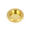 Polished Brass 60mm Art Deco Round Pull