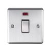 Eurolite Enhance Decorative 20Amp Switch with Neon Indicator Satin Stainless Steel