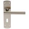 Steelworx Residential T Bar Lever On Lock Backplate - Satin Stainless Steel