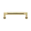 Heritage Brass Cabinet Pull Bauhaus Design 128mm CTC Polished Brass Finish