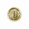 Old English Solid Brass Oval WC Turn and Release - Antique Brass