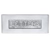 Heritage Brass Embossed Letterplate Satin Chrome Finish