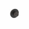 Millhouse Brass Knurled WC Turn and Release on 5mm Slimline Round Rose - Urban Dark Bronze