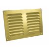 Hooded Louvre Vent - Polished Brass