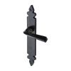 Black Iron Rustic Door Handle Lever Latch Ironbridge Design