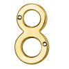 Numerals (0-9) Number 8 - Stainless Brass