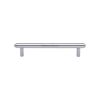 Heritage Brass Cabinet Pull Stepped Design 128mm CTC Polished Chrome finish