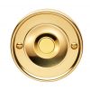 Round Bell Push - Polished Brass