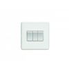 Eurolite Concealed 3mm 3 Gang Switch White