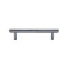 Heritage Brass Cabinet Pull Complete Knurl Design 96mm CTC Polished Chrome finish