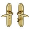 Heritage Brass Door Handle for Bathroom Henley Design Mayfair finish
