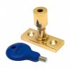 Locking Casement Stay Pin - Polished Brass