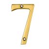 Numerals (0-9) Number 7 - Stainless Brass
