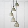 Hammered Brass Brindley Cluster Pendant in Tump