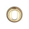Heritage Brass Oval Profile Cylinder Escutcheon Polished Brass finish