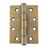 Atlantic Ball Bearing Hinges Grade 13 Fire Rated 4" x 3" x 3mm - Antique Brass (Pair)