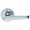 Victorian Lever On Round Rose  - Polished Chrome
