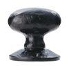 Oval Mortice Knob  - Black Antique