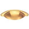 Cup Pattern Handle 64mm  - Satin Brass