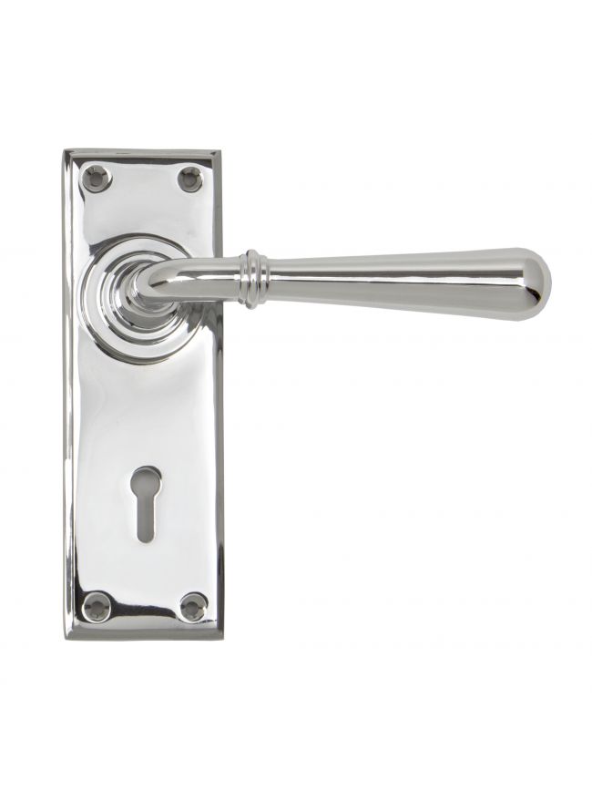 Polished Chrome Newbury Lever Lock Set
