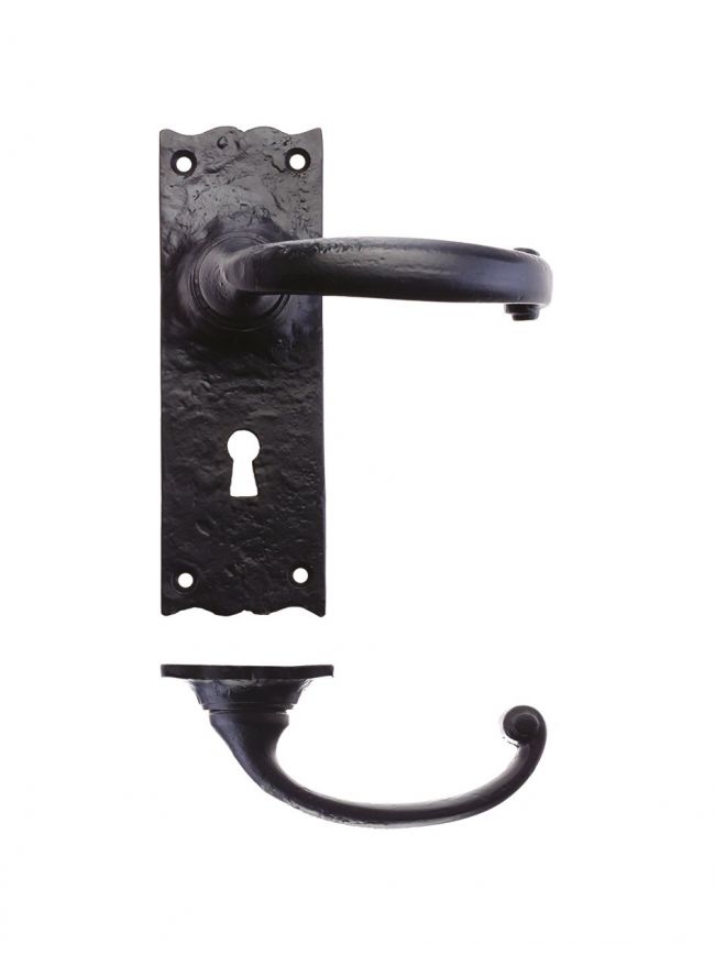 F111 Traditional Lever on Lock Backplate - 6"